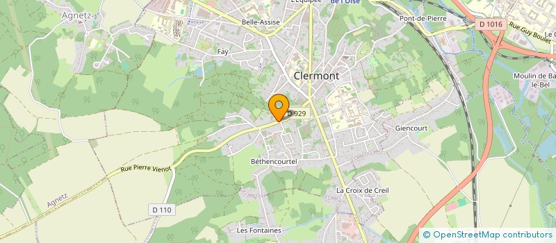 localisation de l'entreprise MONSIEUR LAURENT DECAGNY  CLERMONT