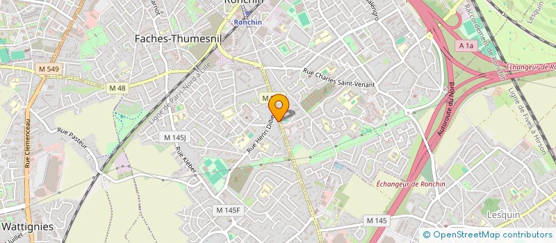 localisation de l'entreprise MONSIEUR LAURENT DECALLONNE à FACHES-THUMESNIL