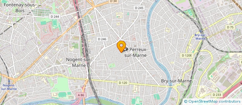 localisation de l'entreprise MONSIEUR LAURENT DECORNE  LE PERREUX-SUR-MARNE