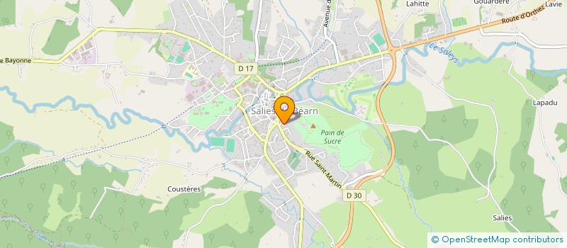 localisation de l'entreprise MONSIEUR LAURENT DEFRANCE à SALIES-DE-BEARN