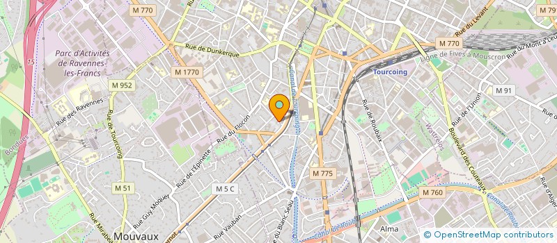 localisation de l'entreprise MONSIEUR LAURENT DEGUILLEN  TOURCOING