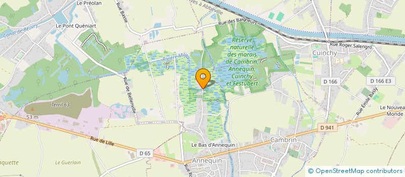 localisation de l'entreprise MONSIEUR LAURENT DEHIERE à ANNEQUIN