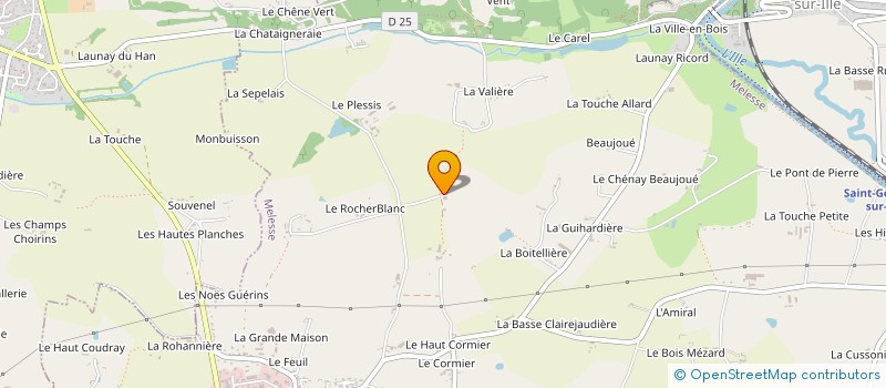 localisation de l'entreprise MONSIEUR LAURENT DELACROIX à MELESSE