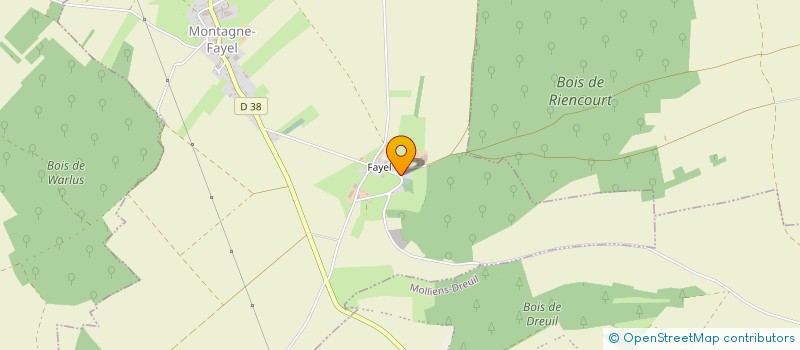 localisation de l'entreprise MONSIEUR LAURENT DELASALLE  MONTAGNE-FAYEL