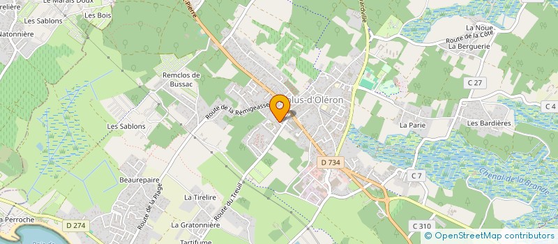 localisation de l'entreprise MONSIEUR LAURENT DELBECQUE  DOLUS-D'OLERON