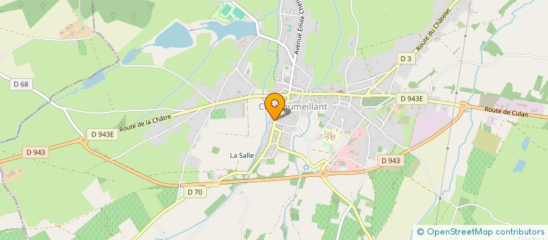 localisation de l'entreprise MONSIEUR LAURENT DELEFOSSE  CHATEAUMEILLANT