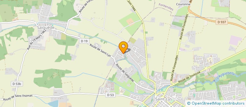 localisation de l'entreprise MONSIEUR LAURENT DELERIS  SAIGUEDE