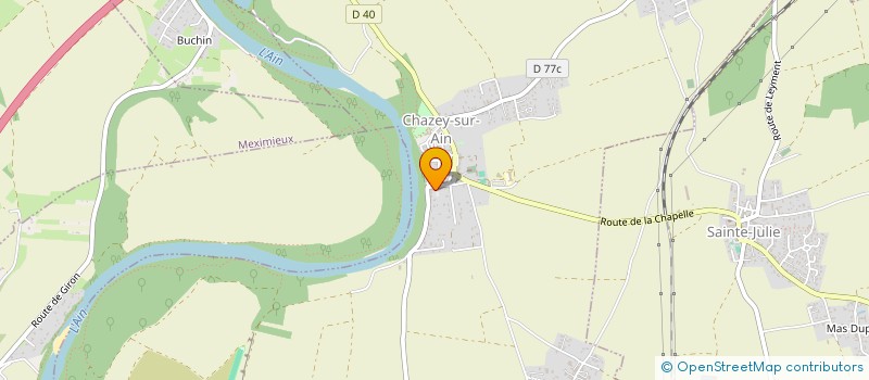 localisation de l'entreprise MONSIEUR LAURENT DELORD  CHAZEY-SUR-AIN