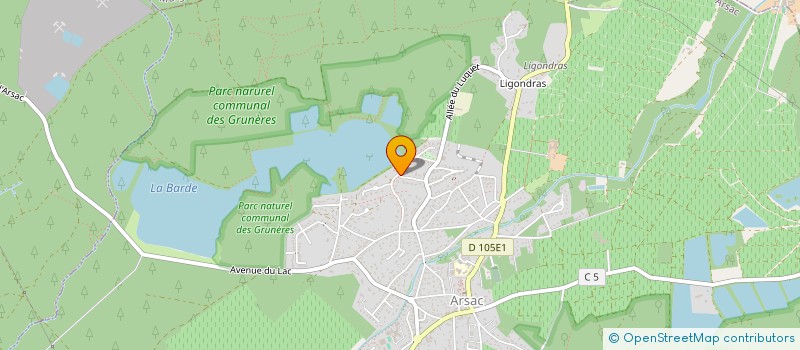 localisation de l'entreprise MONSIEUR LAURENT DEMARTIN  ARSAC