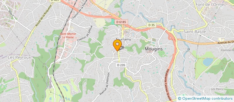 localisation de l'entreprise MONSIEUR LAURENT DENIS à MOUGINS