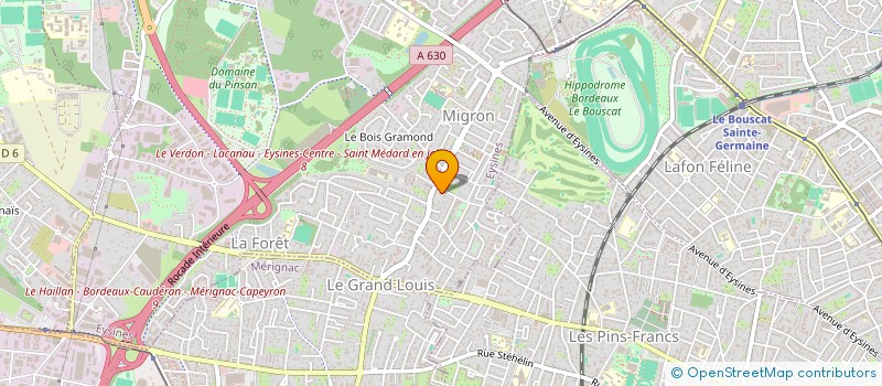 localisation de l'entreprise MONSIEUR LAURENT DENOIX  EYSINES