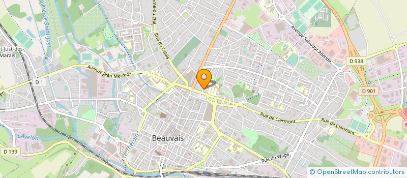 localisation de l'entreprise MONSIEUR LAURENT DERACHE  BEAUVAIS