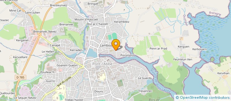 localisation de l'entreprise MONSIEUR LAURENT DEROUIN à PONT-L'ABBE