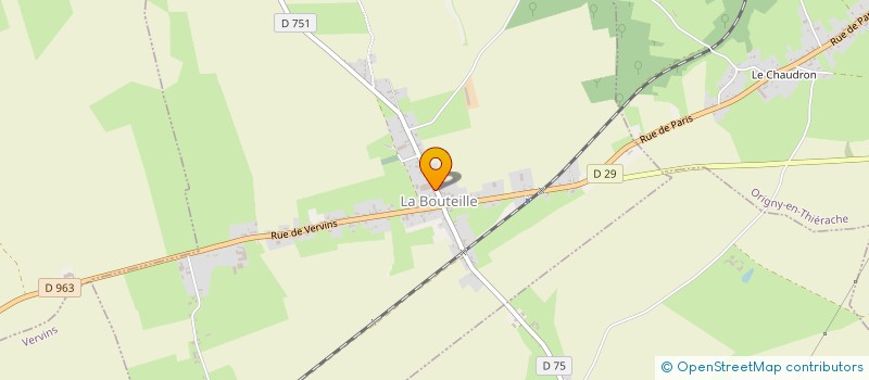 localisation de l'entreprise MONSIEUR LAURENT DERUELLE  LA BOUTEILLE