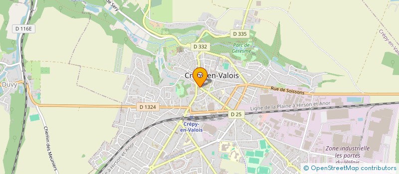 localisation de l'entreprise MONSIEUR LAURENT DERVILLE  CREPY-EN-VALOIS