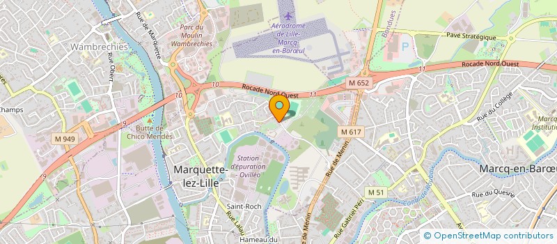localisation de l'entreprise MONSIEUR LAURENT DESCAMPS à MARQUETTE-LEZ-LILLE