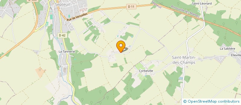 localisation de l'entreprise MONSIEUR LAURENT DESCHAMPS  SEPTEUIL