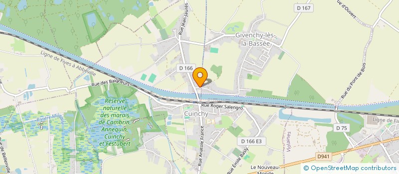 localisation de l'entreprise MONSIEUR LAURENT DESCHODT  CUINCHY