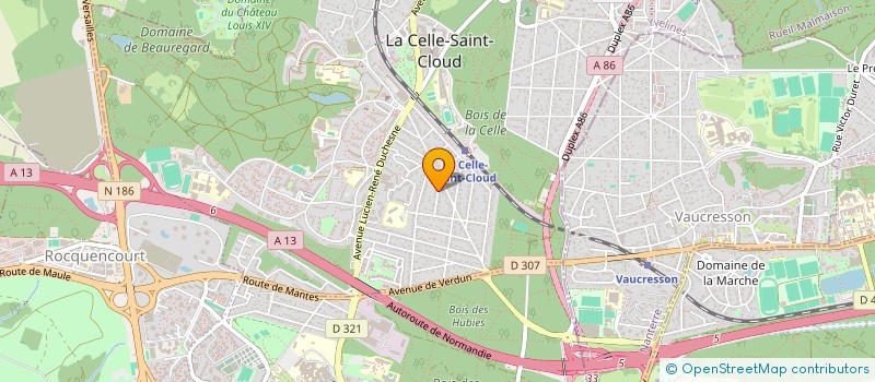 localisation de l'entreprise MONSIEUR LAURENT DESCHODT  LA CELLE-SAINT-CLOUD