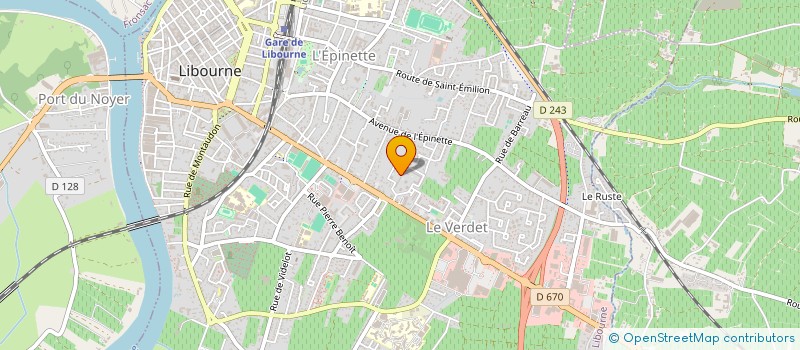 localisation de l'entreprise MONSIEUR LAURENT DESCOMBE  LIBOURNE