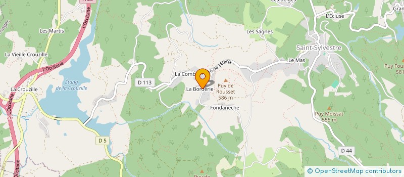 localisation de l'entreprise MONSIEUR LAURENT DESFORGES  SAINT-SYLVESTRE