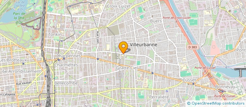 localisation de l'entreprise MONSIEUR LAURENT DESHAYES  VILLEURBANNE