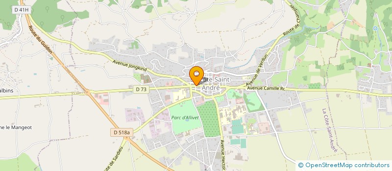 localisation de l'entreprise MONSIEUR LAURENT DESORMEAU à LA COTE-SAINT-ANDRE