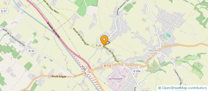 localisation de l'entreprise MONSIEUR LAURENT DESREUMAUX  VERFEIL