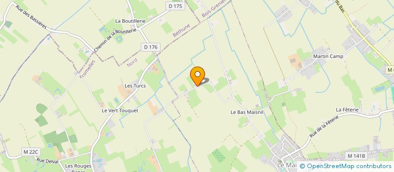 localisation de l'entreprise MONSIEUR LAURENT DESROUSSEAUX à LE MAISNIL