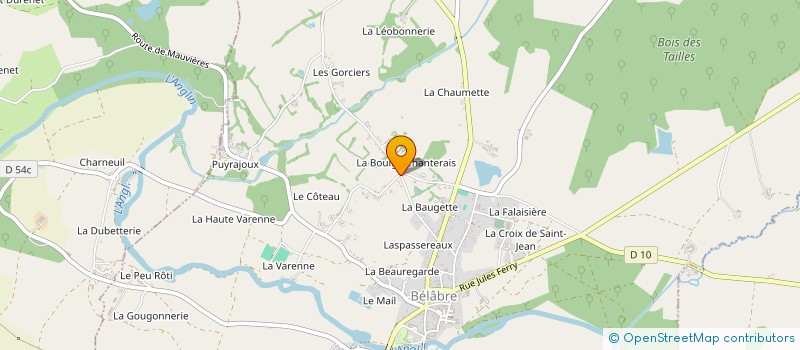 localisation de l'entreprise MONSIEUR LAURENT DESTOUCHES à BELABRE