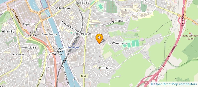 localisation de l'entreprise MONSIEUR LAURENT DETEVE à BOULOGNE-SUR-MER