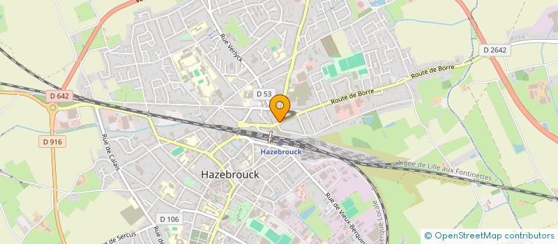 localisation de l'entreprise MONSIEUR LAURENT DEVILLEPOIX  HAZEBROUCK