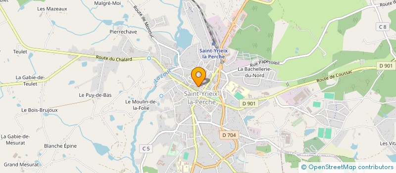 localisation de l'entreprise MONSIEUR LAURENT DEWEZ à SAINT-YRIEIX-LA-PERCHE
