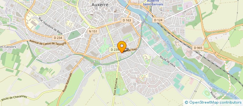 localisation de l'entreprise MONSIEUR LAURENT DEYGOO à AUXERRE