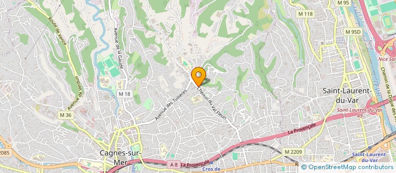 localisation de l'entreprise MONSIEUR LAURENT DI MAGGIO  CAGNES-SUR-MER