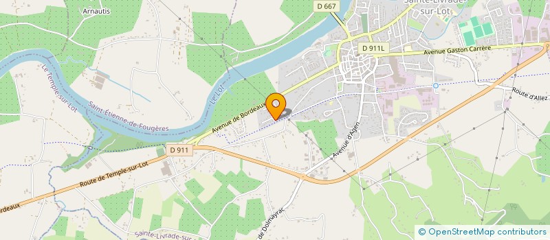 localisation de l'entreprise MONSIEUR LAURENT DI NARDI  SAINTE-LIVRADE-SUR-LOT