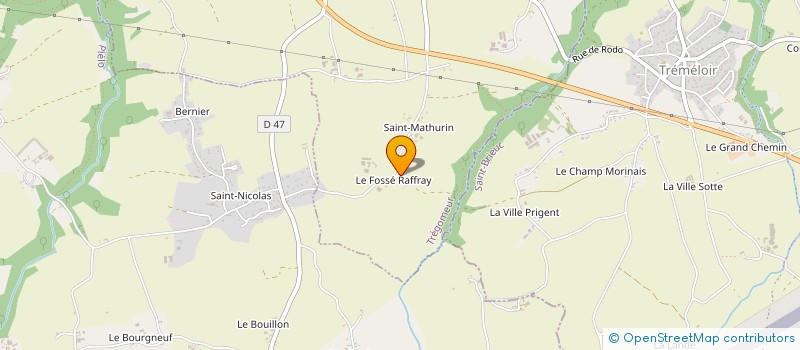 localisation de l'entreprise MONSIEUR LAURENT DI PASQUALE  TREGOMEUR