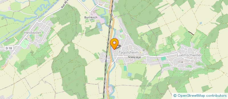 localisation de l'entreprise MONSIEUR LAURENT DIDIER  TAGOLSHEIM