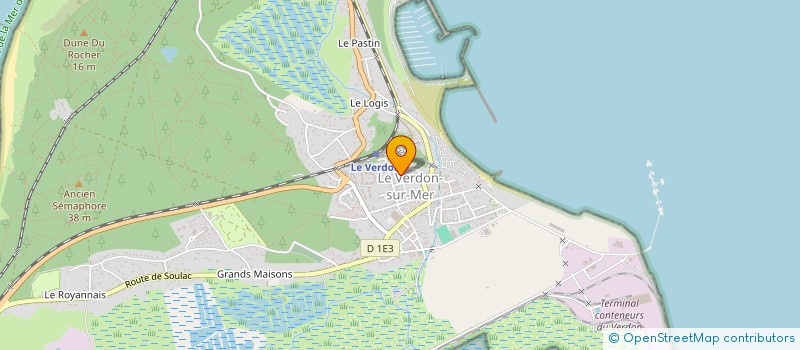 localisation de l'entreprise MONSIEUR LAURENT DIEZ  LE VERDON-SUR-MER