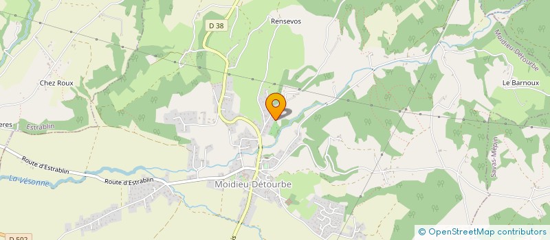 localisation de l'entreprise MONSIEUR LAURENT DIGONNET  MOIDIEU-DETOURBE