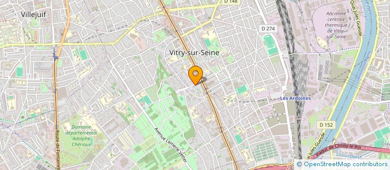 localisation de l'entreprise MONSIEUR LAURENT DINA à VITRY-SUR-SEINE