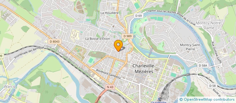 localisation de l'entreprise MONSIEUR LAURENT DOCHE  CHARLEVILLE-MEZIERES