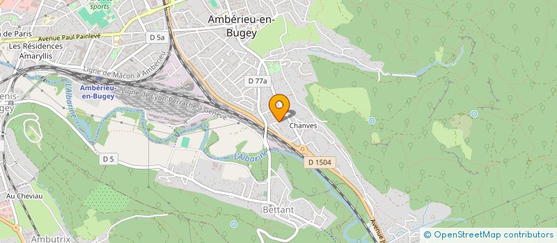 localisation de l'entreprise MONSIEUR LAURENT DOJAT à AMBERIEU-EN-BUGEY