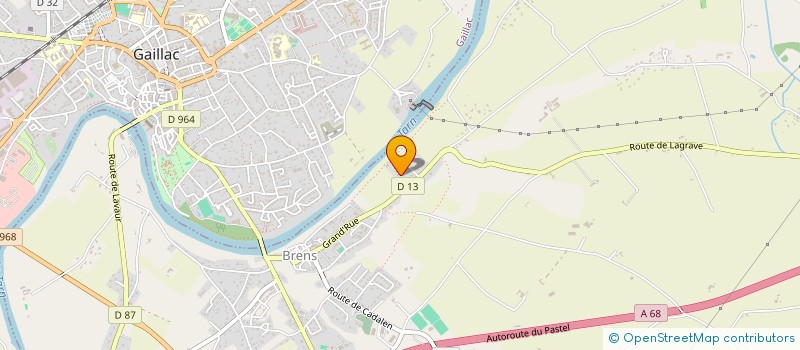 localisation de l'entreprise MONSIEUR LAURENT DONADEY  BRENS