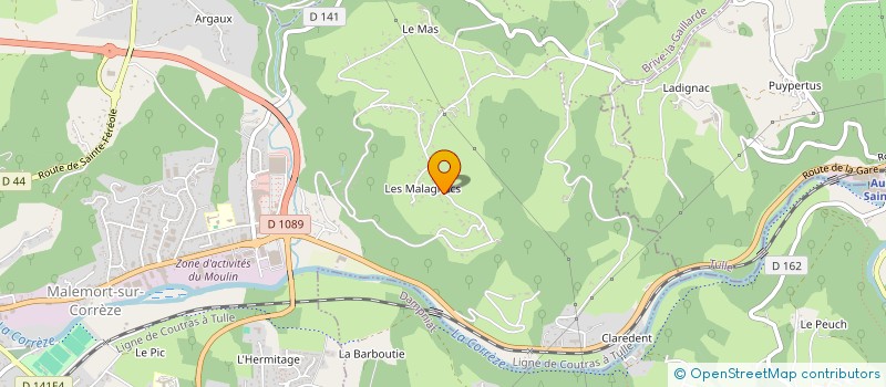 localisation de l'entreprise MONSIEUR LAURENT DONADIEU  MALEMORT