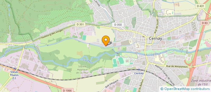 localisation de l'entreprise MONSIEUR LAURENT DOPPLER  CERNAY