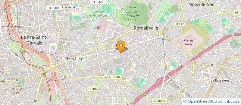 localisation de l'entreprise MONSIEUR LAURENT DORE à ROMAINVILLE