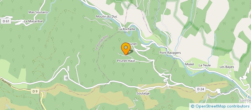 localisation de l'entreprise MONSIEUR LAURENT DORIAT  GABRIAC