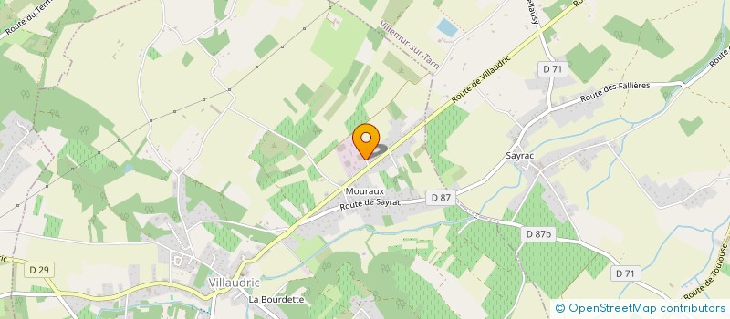 localisation de l'entreprise MONSIEUR LAURENT DOS SANTOS  VILLAUDRIC