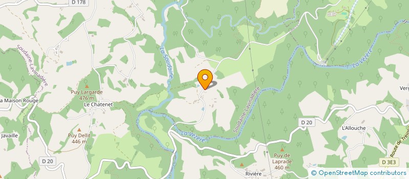 localisation de l'entreprise MONSIEUR LAURENT DOUSSET  SOUDAINE-LAVINADIERE